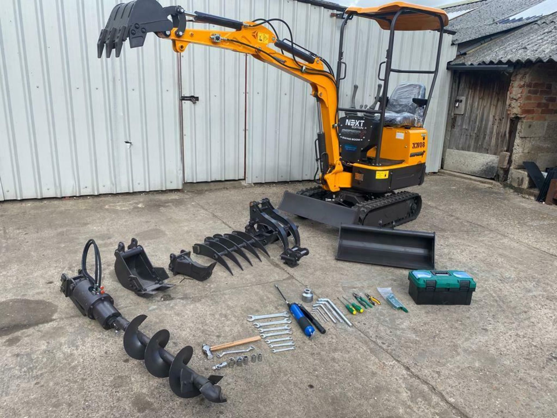 MINI EXCAVATOR RHINOCEROS XN08 SERIES 4+, BRAND NEW 2021,SWING BOOM, LATEST MODEL, CE MARKED - Image 9 of 20