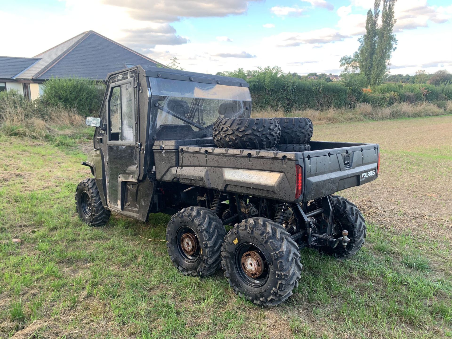 2015 POLARIS RANGER 800 EFI 6x6 BUGGI WITH 4 DUO REAR WHEELS, RUNS AND DRIVES *PLUS VAT* - Image 9 of 30