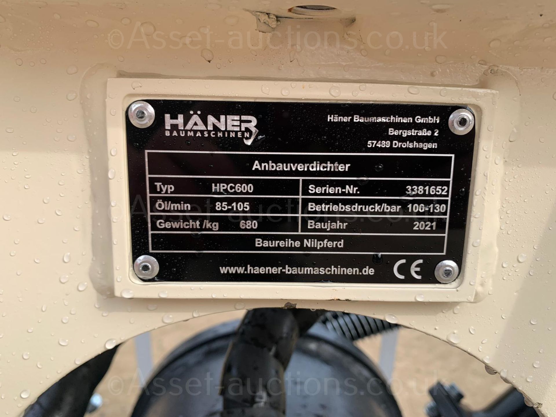NEW AND UNUSED HANER HPC600 COMPACTION PLATE, PIPES ARE INCLUDED *PLUS VAT* - Image 24 of 24