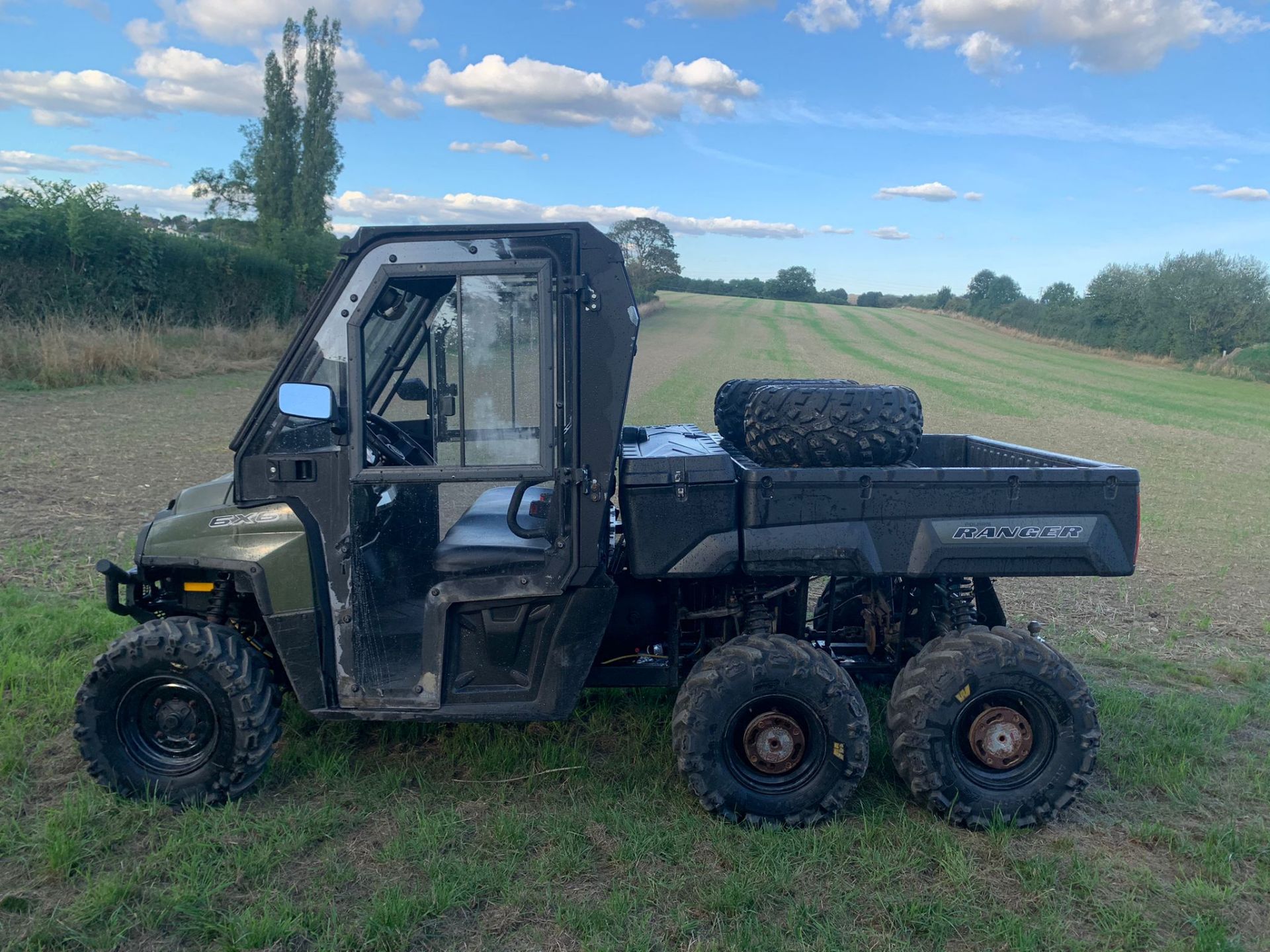 2015 POLARIS RANGER 800 EFI 6x6 BUGGI WITH 4 DUO REAR WHEELS, RUNS AND DRIVES *PLUS VAT* - Image 7 of 30