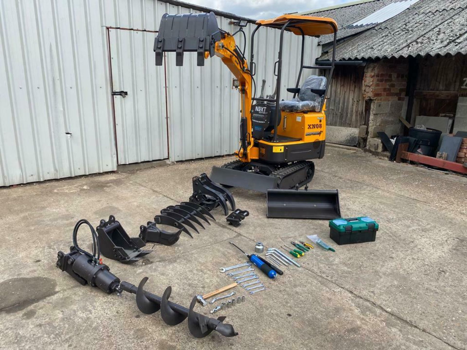 MINI EXCAVATOR RHINOCEROS XN08 SERIES 4+, BRAND NEW 2021,SWING BOOM, LATEST MODEL, CE MARKED - Image 3 of 20