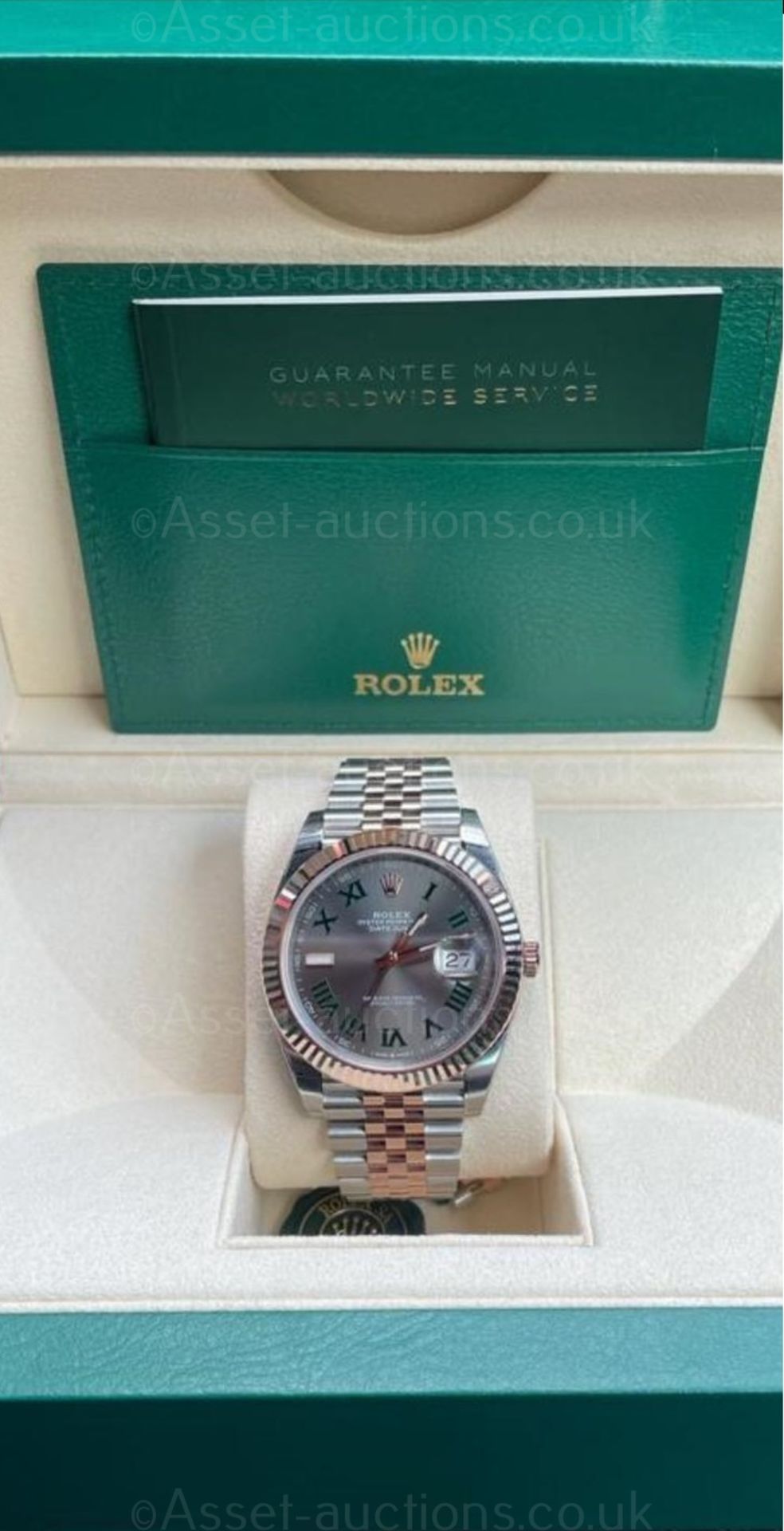 2021 WIMBLEDON ROLEX DATEJUST 41 MENS WATCH, BRAND NEW NEVER WORN *NO VAT* - Image 2 of 2