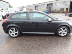 2010 VOLVO C30 R-DESIGN DRIVE D BLACK HATCHBACK, 1560cc DIESEL, 102,779 MILES WITH FSH *NO VAT*