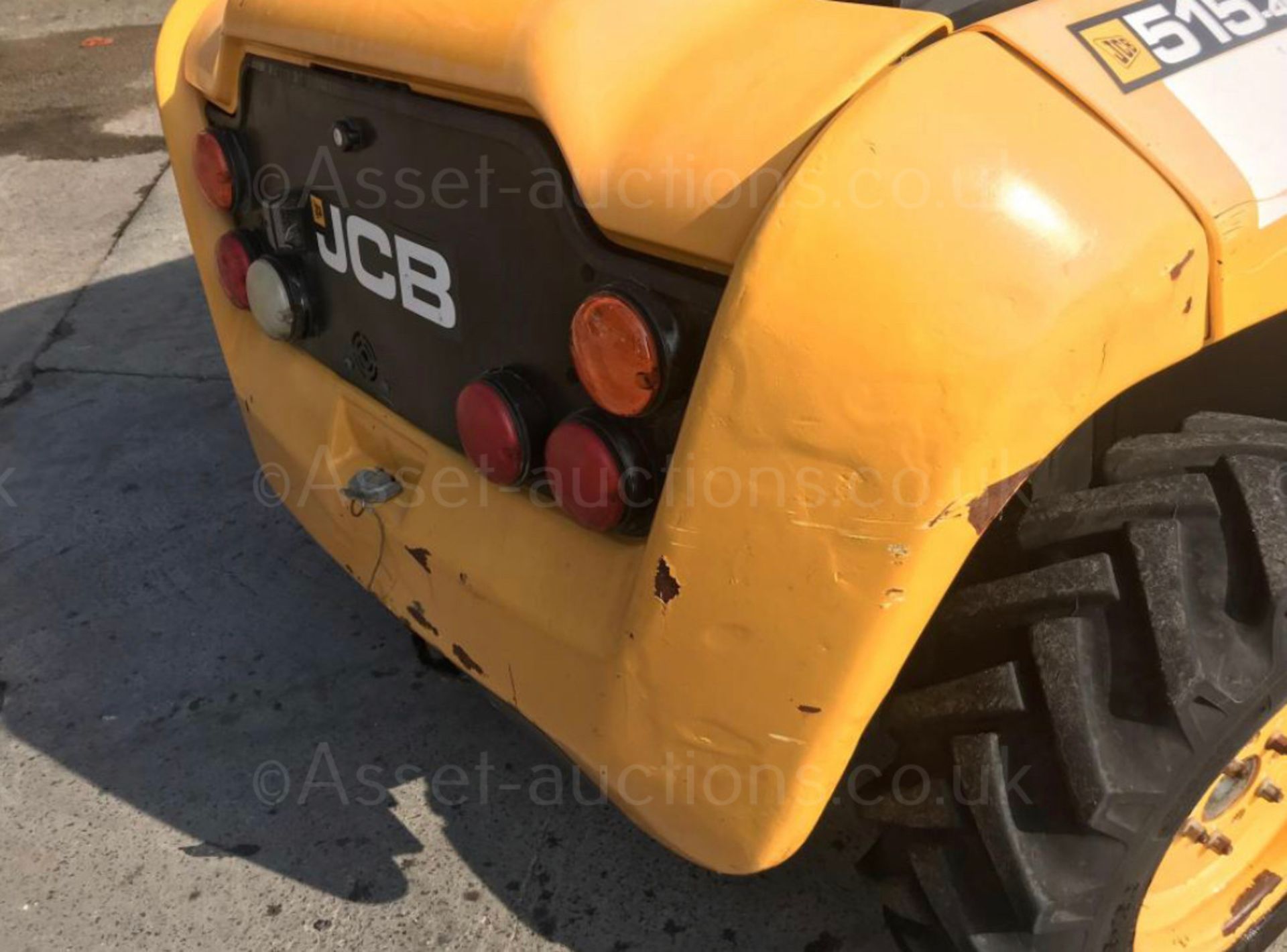 2014 JCB 515-40 TELEHANDLER FORKLIFT 4x4 4 WHEEL STEERING WITH FRONT BUCKET AND FORKS *PLUS VAT* - Image 10 of 17