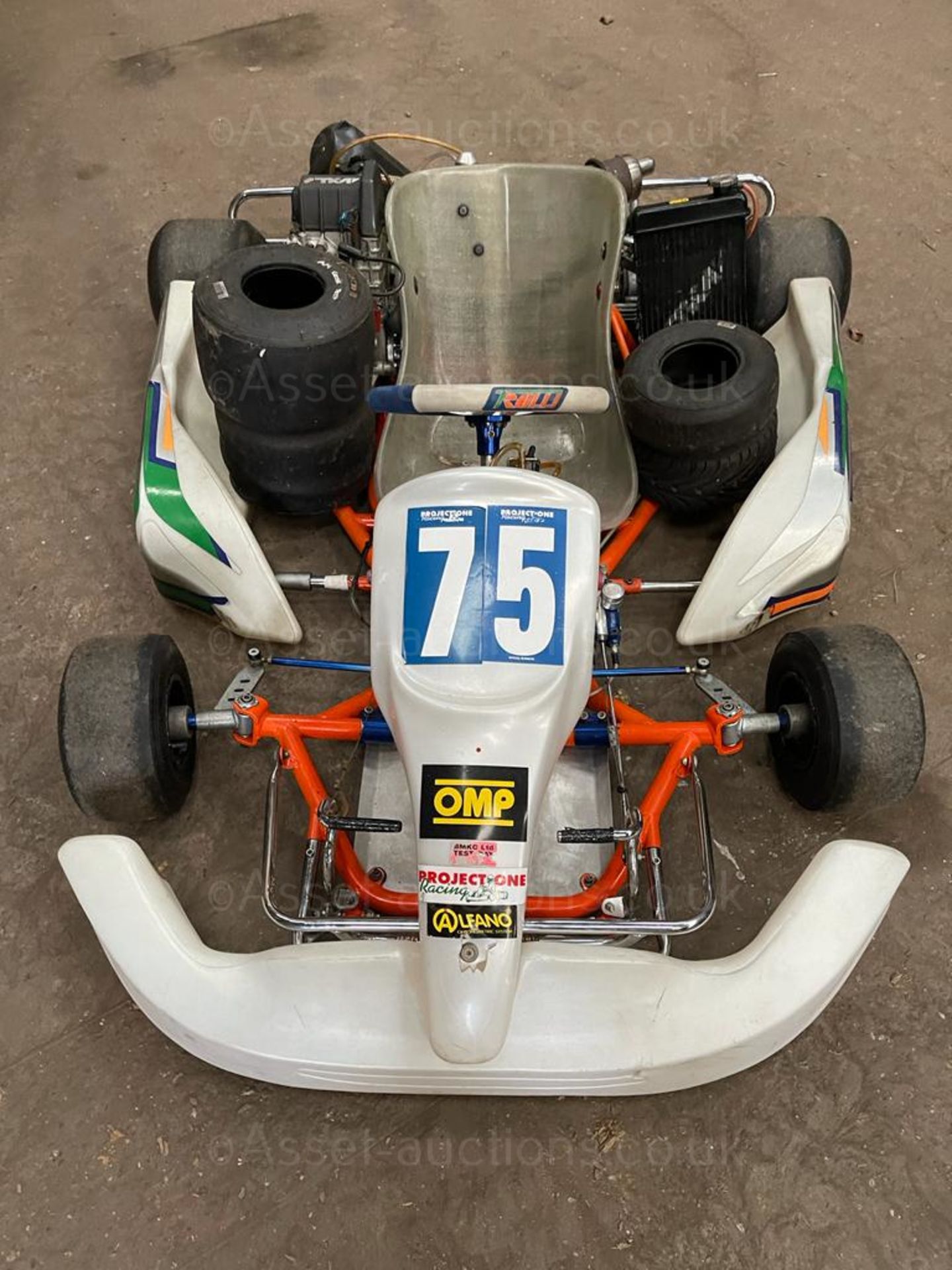 2 x 200cc GO KARTS, WHITE AND ORANGE, RED AND BLACK *PLUS VAT* - Image 2 of 16