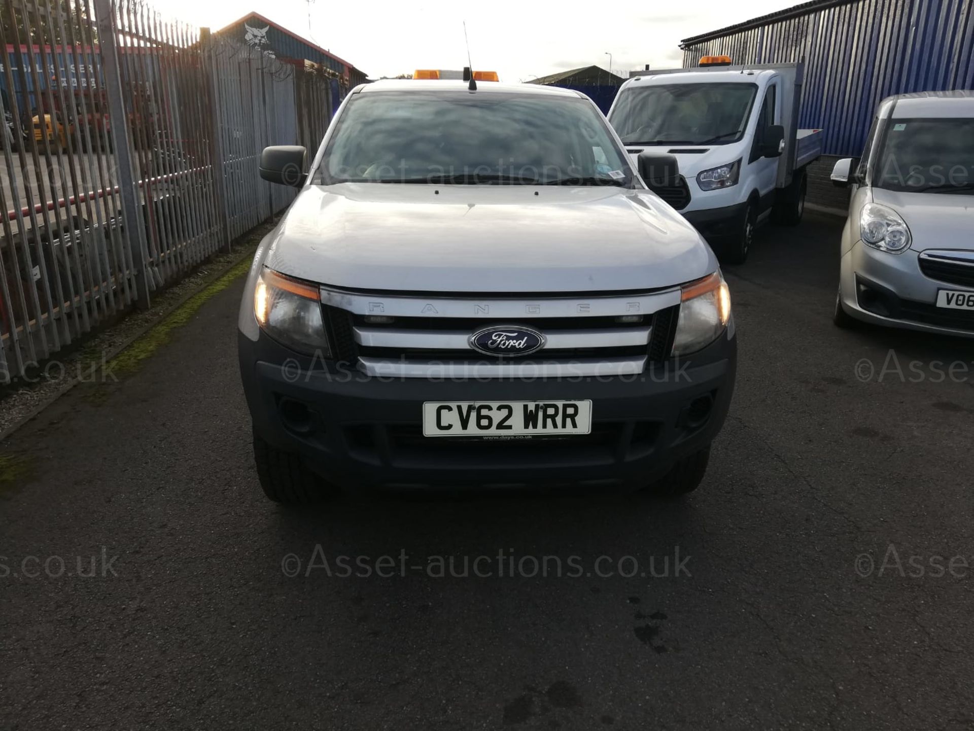 2012/62 FORD RANGER XL 4X4 TDCI SILVER PICK UP, SHOWING 135K MILES, 2.2 DIESLE *PLUS VAT* - Image 2 of 10