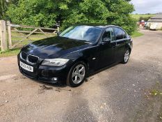 2010 BMW 320D EFFICIENTDYNAMICS BLACK SALOON, 2.0 DIESEL ENGINE, 171,356 MILES *NO VAT*