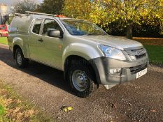 2017 ISUZU D-MAX E/C TWIN TURBO TD SILVER PICK UP, SHOWING 154K MILES, ALL TERRAIN TYRES *PLUS VAT*