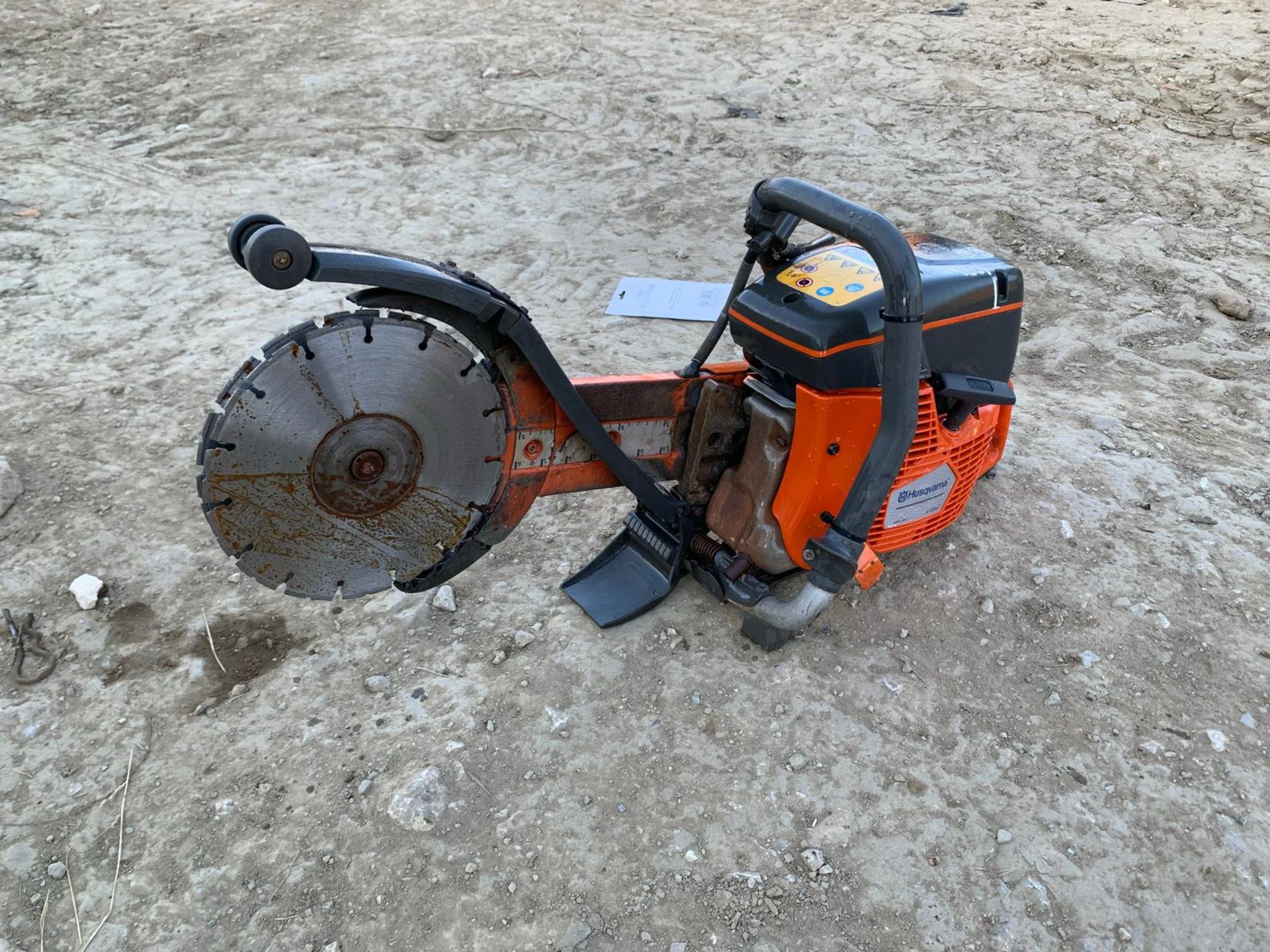 2016 HUSQVARNA CUT-N-BREAK TWIN BLADE DISC CUTTER, RUNS AND WORKS, STRAIGHT FROM WORK *PLUS VAT* - Image 2 of 11