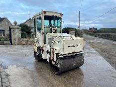 INGERSOLL RAND DD25 TWIN DRUM ROLLER, RUNS DRIVES AND VIBRATES, SHOWING A LOW 3309 HOURS *PLUS VAT*