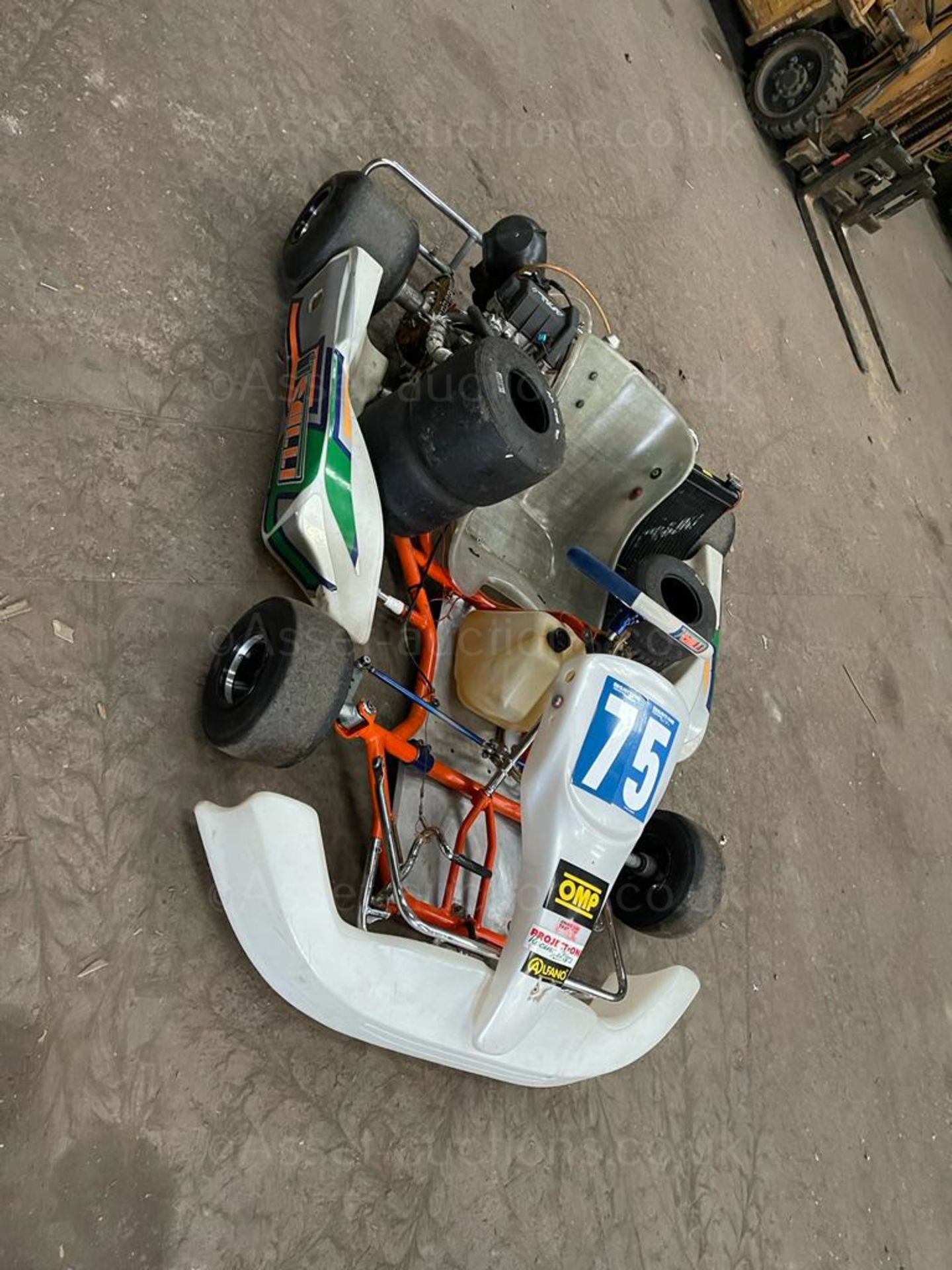 2 x 200cc GO KARTS, WHITE AND ORANGE, RED AND BLACK *PLUS VAT* - Image 7 of 16