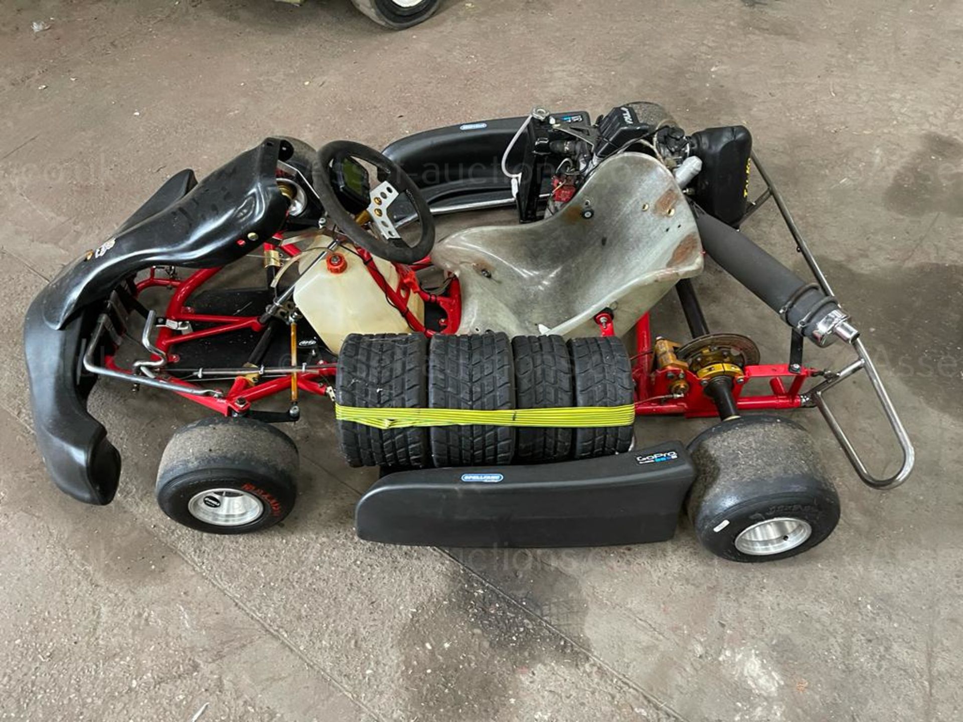 2 x 200cc GO KARTS, WHITE AND ORANGE, RED AND BLACK *PLUS VAT* - Image 14 of 16