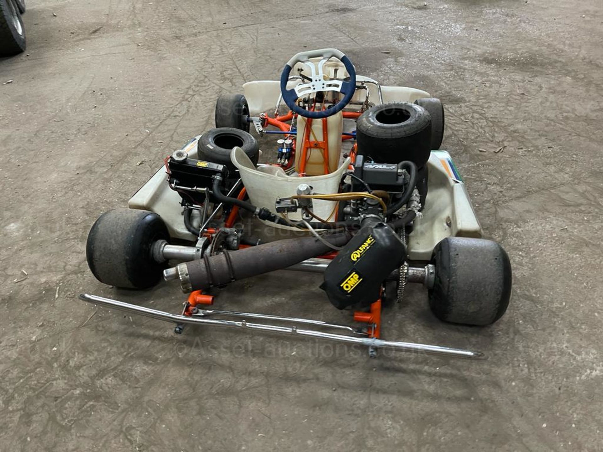 2 x 200cc GO KARTS, WHITE AND ORANGE, RED AND BLACK *PLUS VAT* - Image 6 of 16