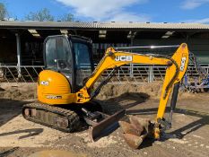 2013 JCB 8026 2.6 TON DIGGER, RUNS DRIVES AND DIGS, SHOWING A LOW AND GENUINE 3379 HOURS *PLUS VAT*