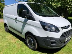 2015 FORD TRANSIT CUSTOM 270 ECO-TECH WHITE PANEL VAN, 2.2 DIESEL, SHOWING 149,544 MILES *PLUS VAT*