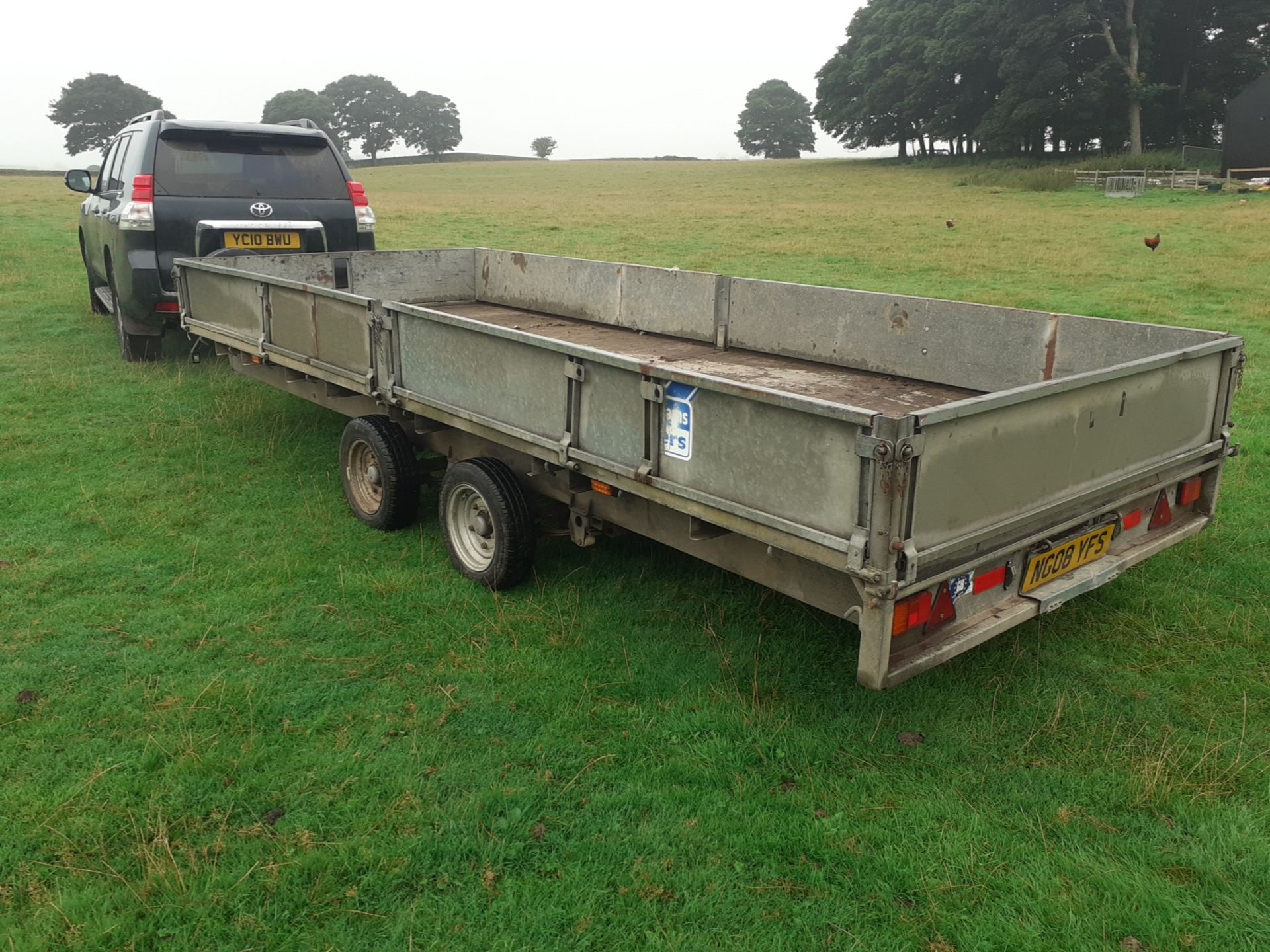 IFOR WILLIAMS LM186 18 FOOT 3500kg FLATBED TRAILER WITH DROPSIDES *NO VAT*