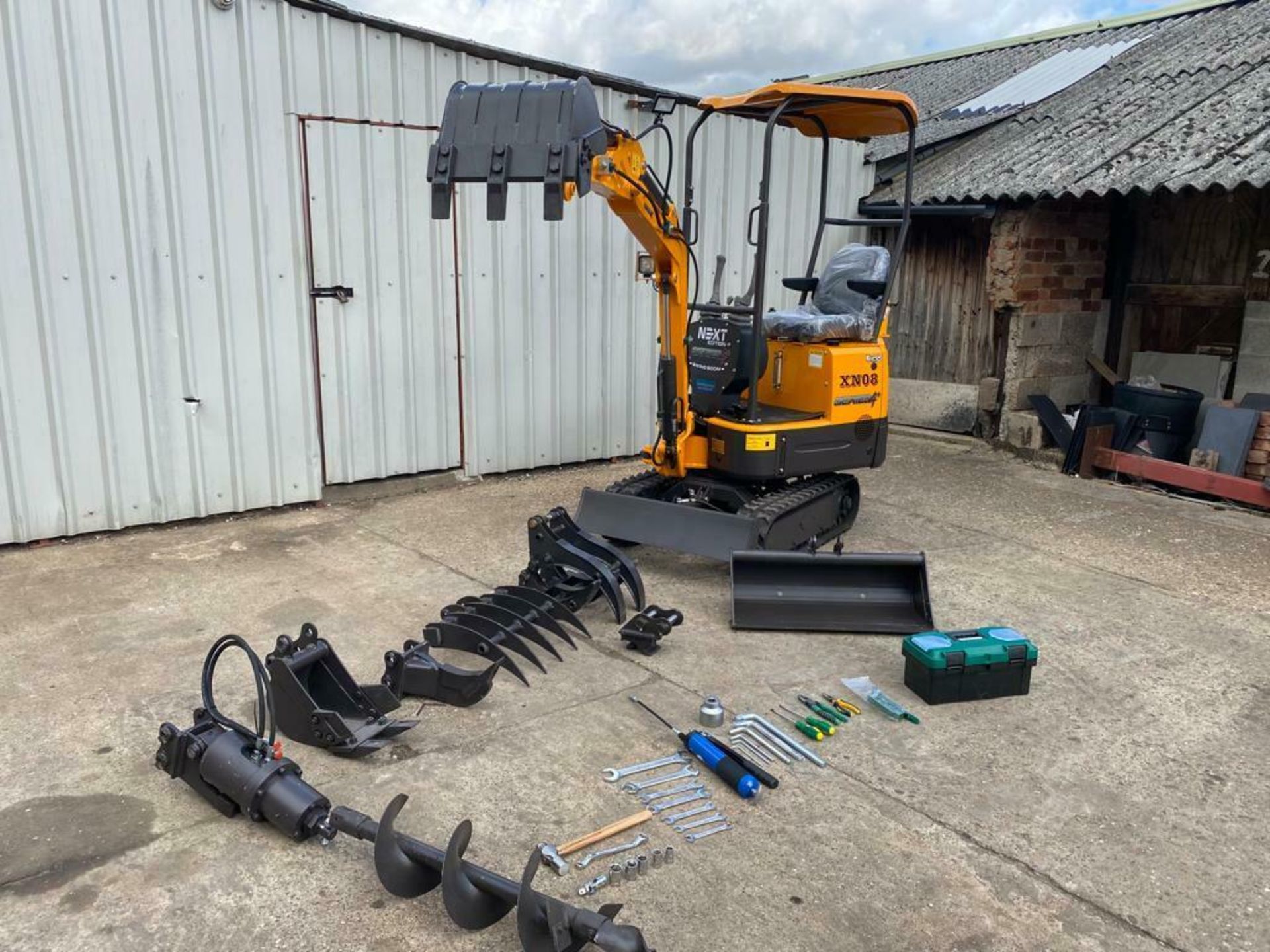 MINI EXCAVATOR RHINOCEROS XN08 SERIES 4+,BRAND NEW 2021,SWING BOOM, LATEST MODEL, CE MARKED - Image 2 of 10