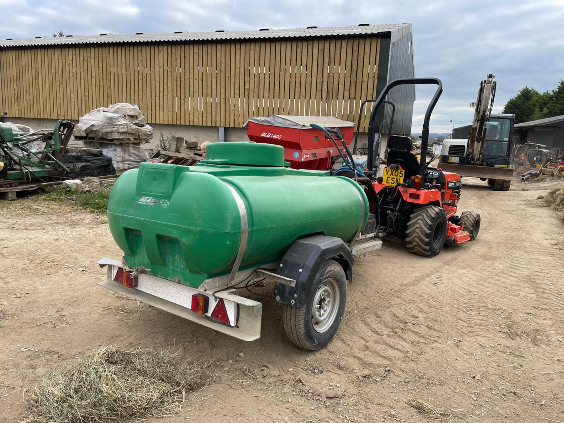 TRAILER ENGINEERED SINGLE AXLE DIESEL BOWSER TRAILER, YANMAR L100 DIESEL ENGINE *PLUS VAT* - Image 2 of 12