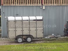 IFOR WILLIAMS 10ft LIVESTOCK CATTLE TRAILER, COMPLETE WITH CART RACK CARRIER *NO VAT*