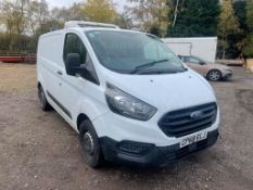 2018 FORD TRANSIT CUSTOM 300 BASE WHITE FRIDGE VAN, 110k MILES, OVERNIGHT STAND BY, EURO 6 *PLUS VAT