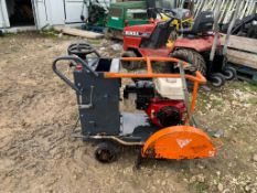 2013 BELLE RANGER 450 PETROL FLOOR SAW, RUNS AND WORKS, NO BLADE, HONDA GX270 ENGINE *PLUS VAT*