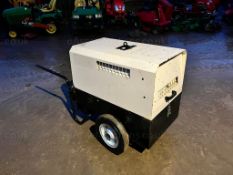 MHM 6KvA DIESEL GENERATOR. YANMAR L100N DIESEL ENGINE, NO BATTERY, 115 OR 230 VOLTS *PLUS VAT*