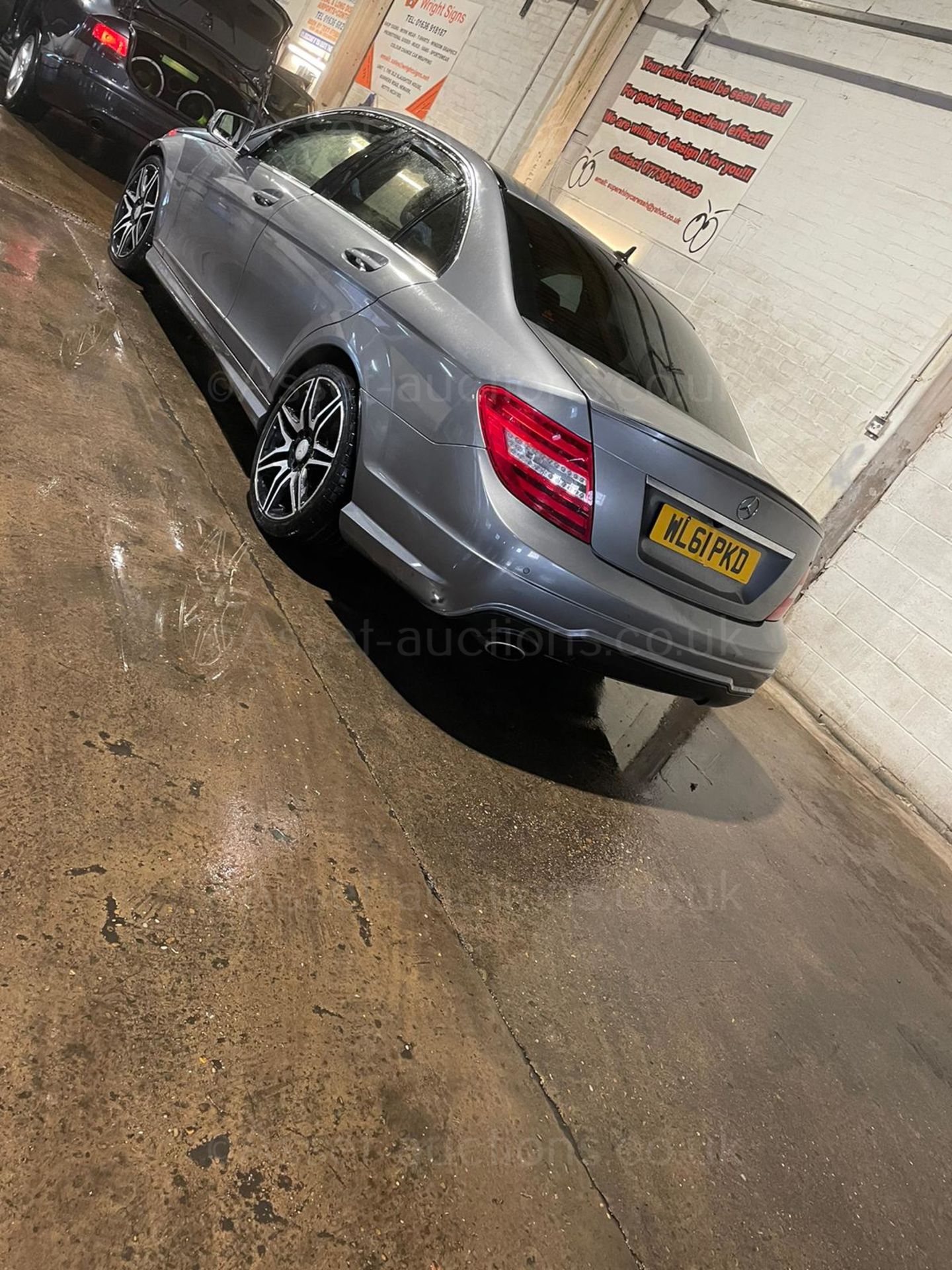 2011 MERCEDES-BENZ C220 SPORT CDI BLUEEFFI-CY A SILVER SALOON, 2.2 DIESEL, 102,703 MILES *NO VAT* - Image 3 of 8