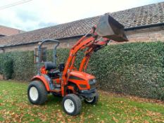 COMPACT TRACTOR KIOTI CK22 COMPLETE WITH FRONT LOADER, 4 X 4, HYDROSTATIC DRIVE *PLUS VAT*