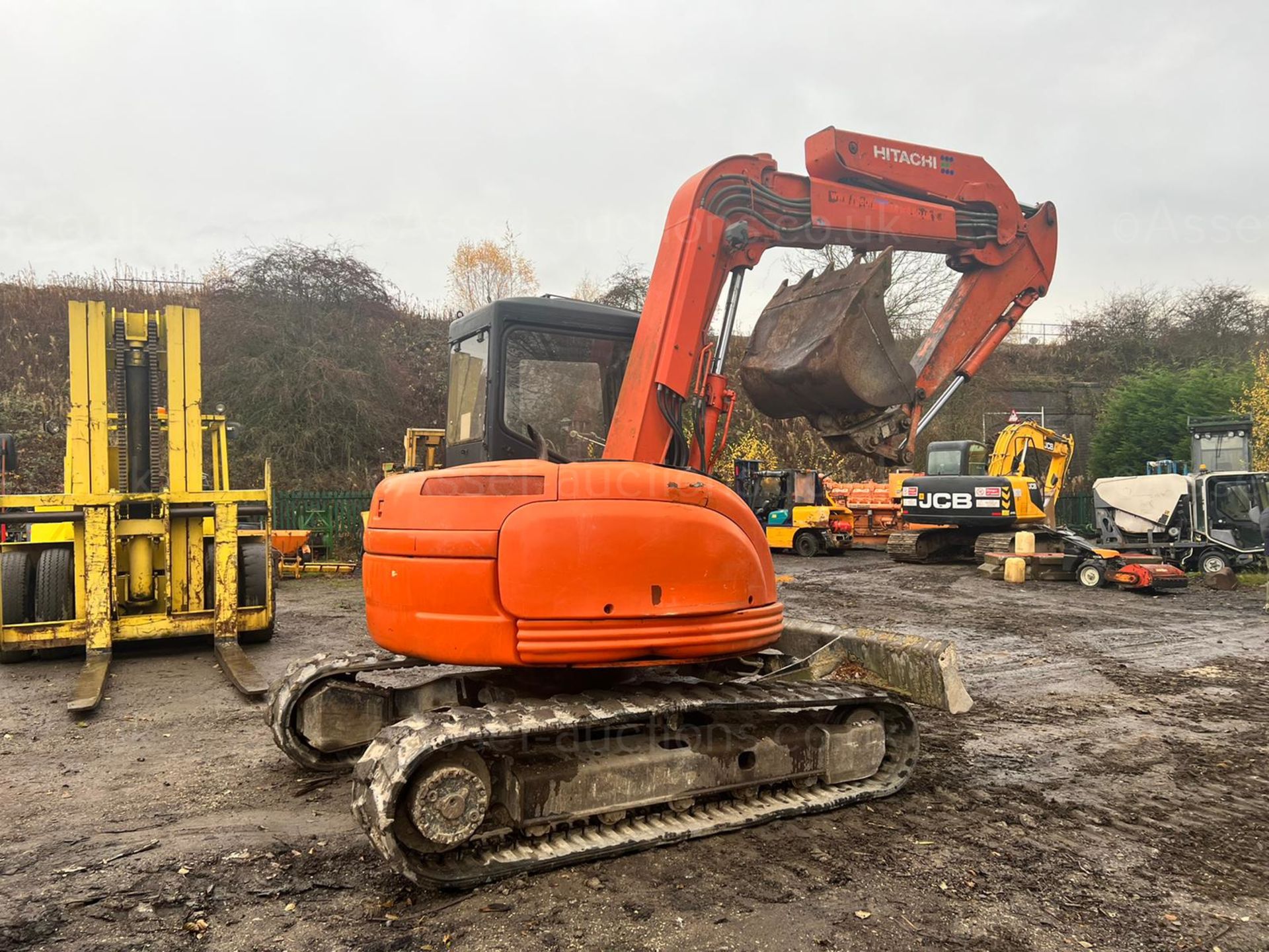 HITACHI EX75UR-3 7.5 TON RUBBER TRACKED EXCAVATOR, RUNS DRIVES AND DIGS, GOOD SET OF TRACKS - Image 7 of 24