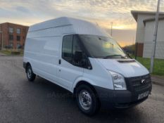 2013 FORD TRANSIT 125 T350 RWD WHITE PANEL VAN, 2.2 DIESEL, 120,140 MILES *NO VAT*