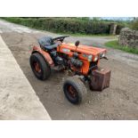 KUBOTA B5100 COMPACT TRACTOR WITH UNDERSLUNG DECK, RUNS DRIVES AND WORKS, GRASS TYRES *PLUS VAT*