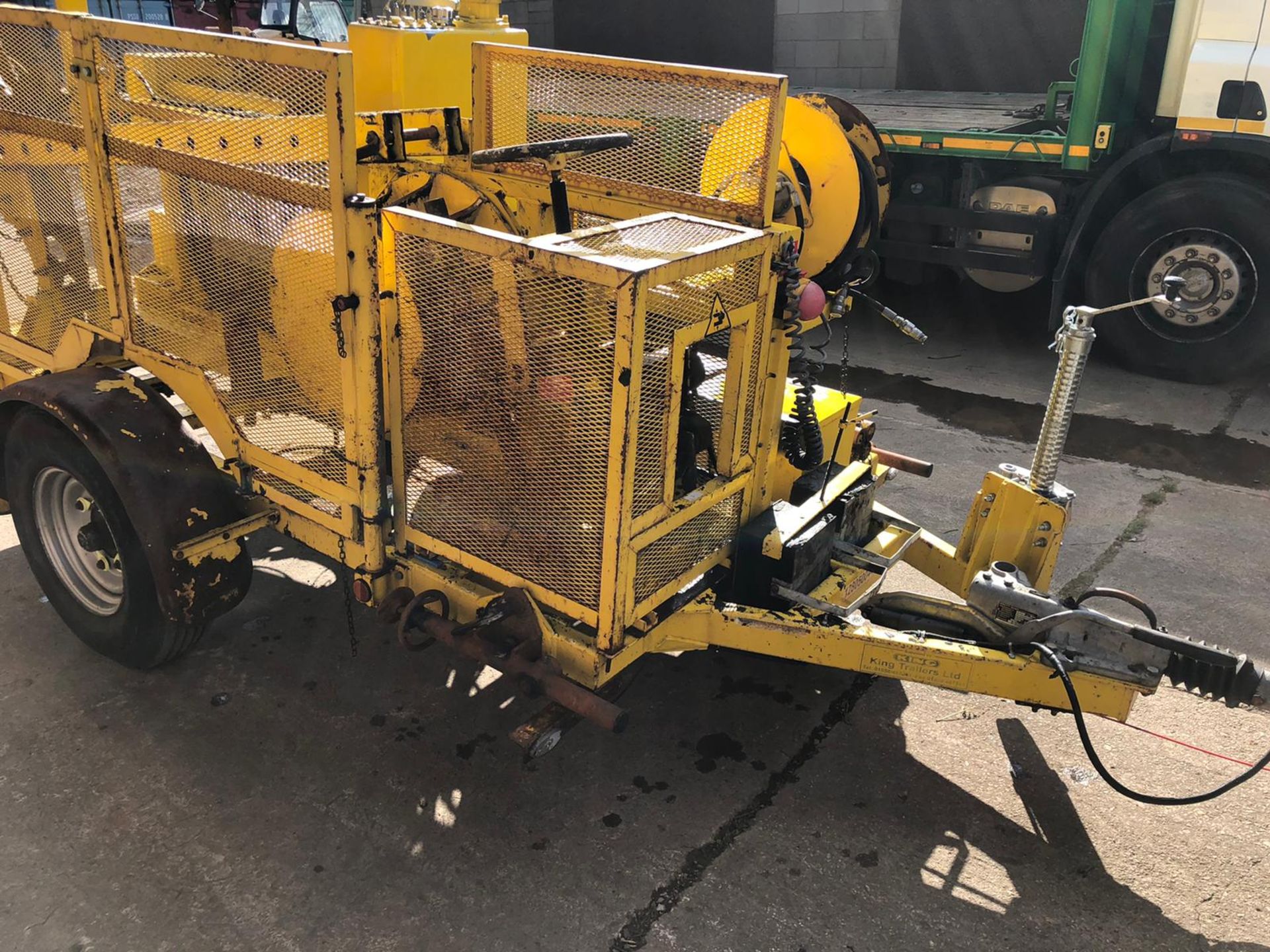 KING CABLE RECOVERY EXTRACTOR WINCH, MODEL KING/BT P/PACK. YEAR 2013, TOWABLE TRAILER *NO VAT* - Image 2 of 5
