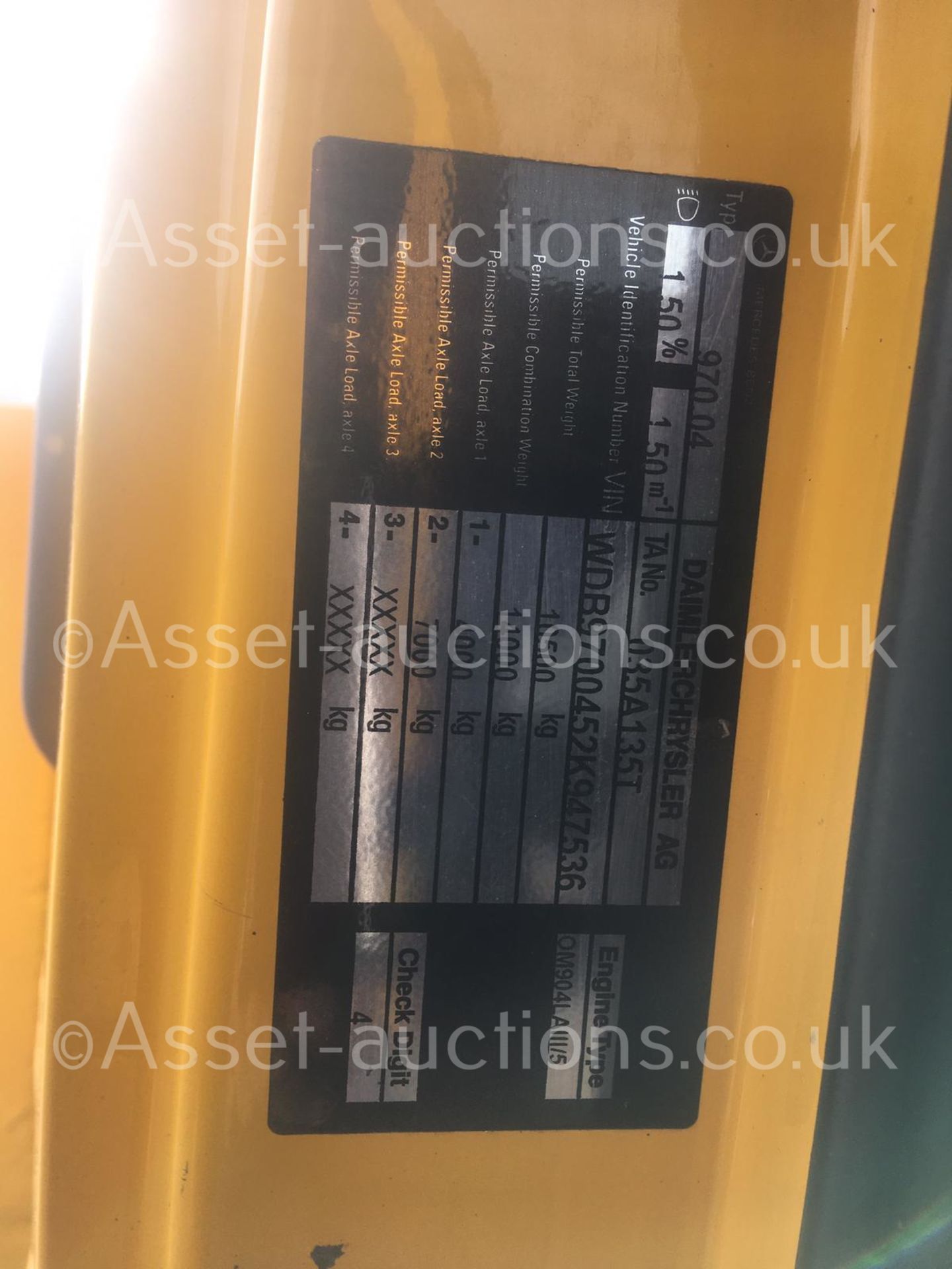 2004/54 REG MERCEDES ATEGO 1018 DAY YELLOW DROPSIDE LINE PAINTING LORRY 4.3L DIESEL ENGINE *NO VAT* - Image 75 of 128