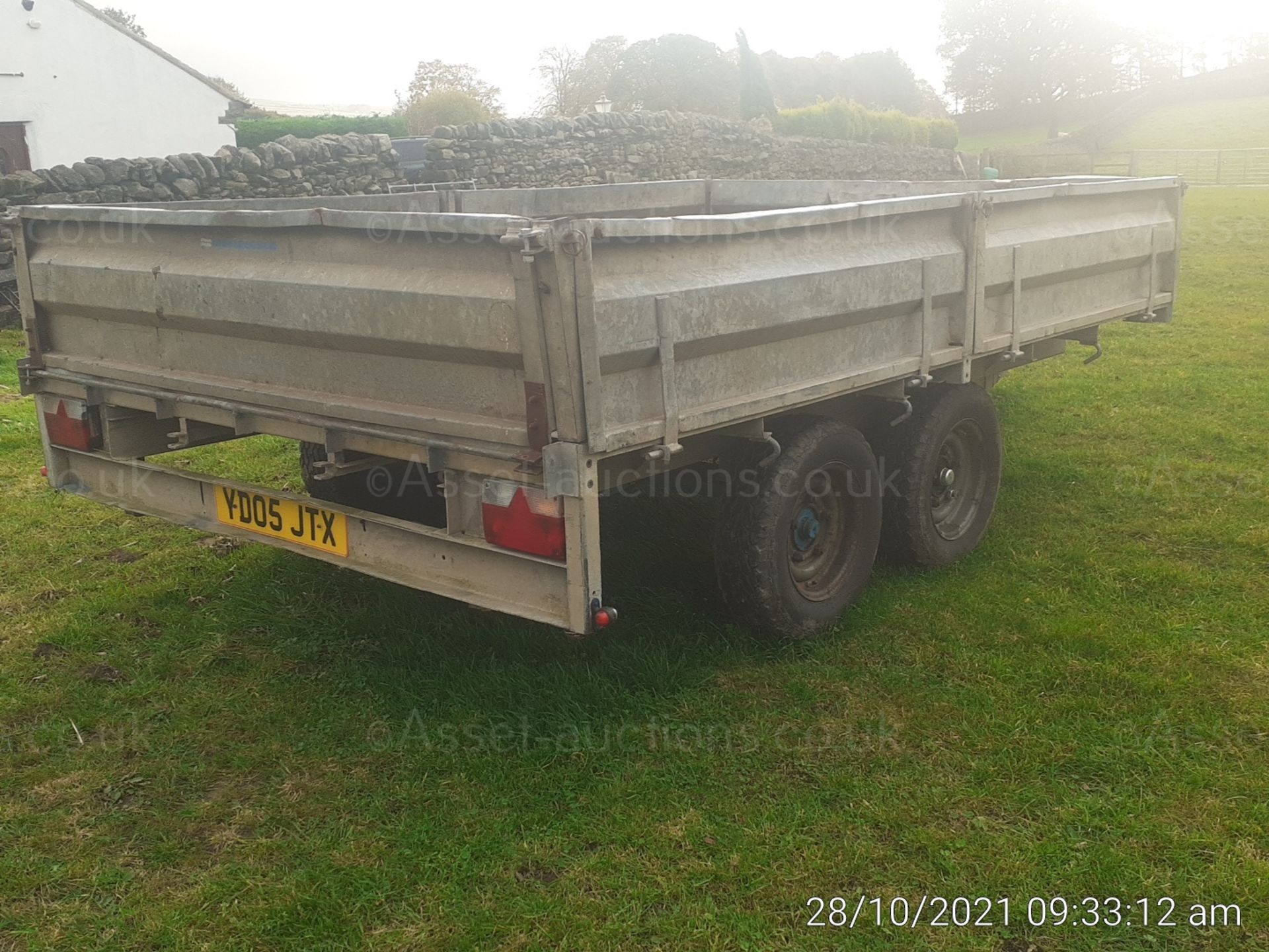 INDESPENSION 10 x 7ft DROPSIDE TRAILER, NEW TYRES AND BRAKE SERVICE, NEW BUFFALO BOARDS *PLUS VAT* - Image 3 of 7
