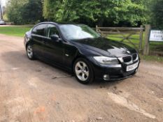 2010 BMW 320D EFFICIENTDYNAMICS BLACK SALOON, 2.0 DIESEL ENGINE, 171,356 MILES *NO VAT*