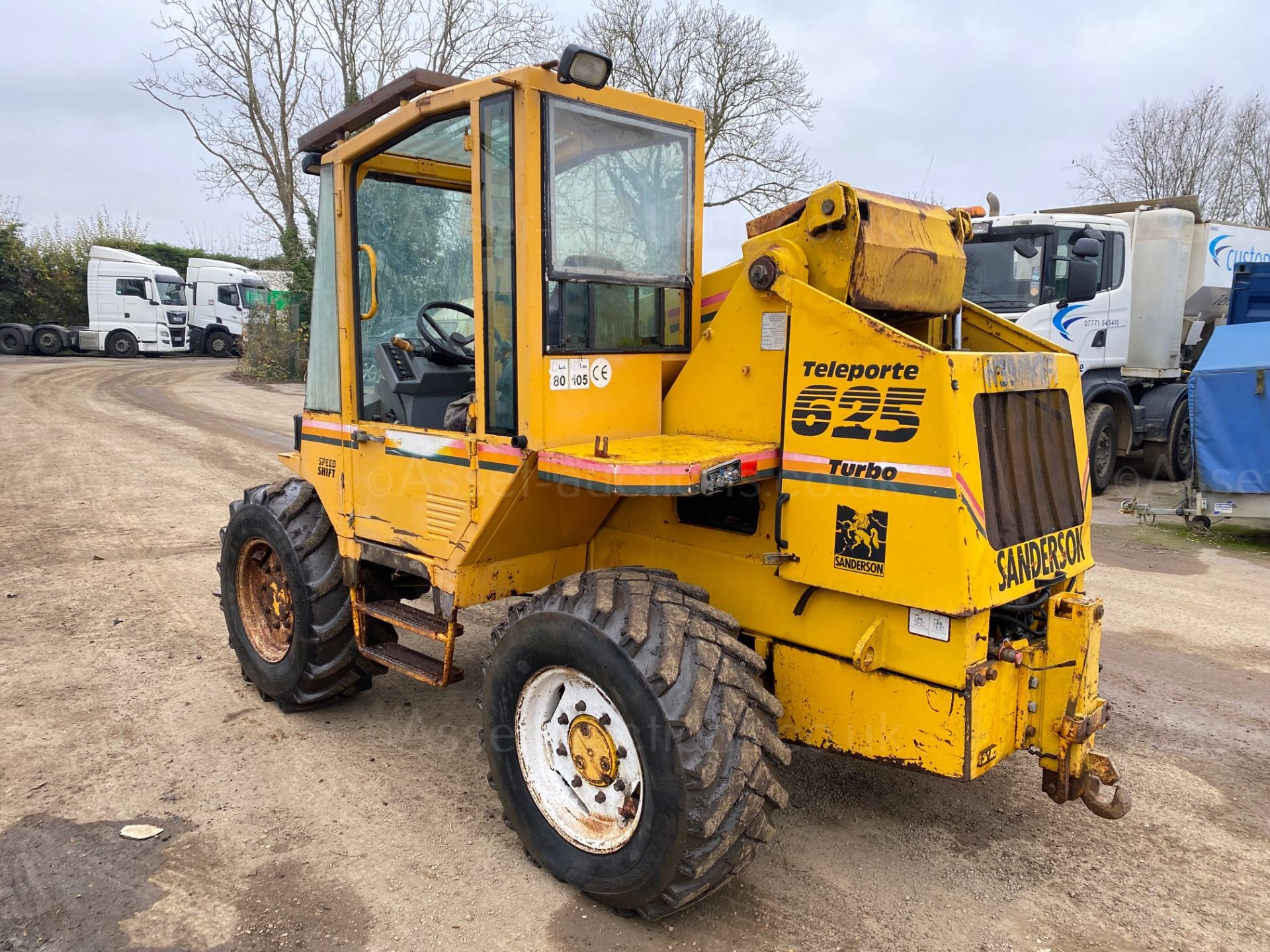 1995 N REG SANDERSON 625 TELESCOPIC FORKLIFT, 6300 HOURS, PERKINS TURBO ENGINE *PLUS VAT* - Image 4 of 8