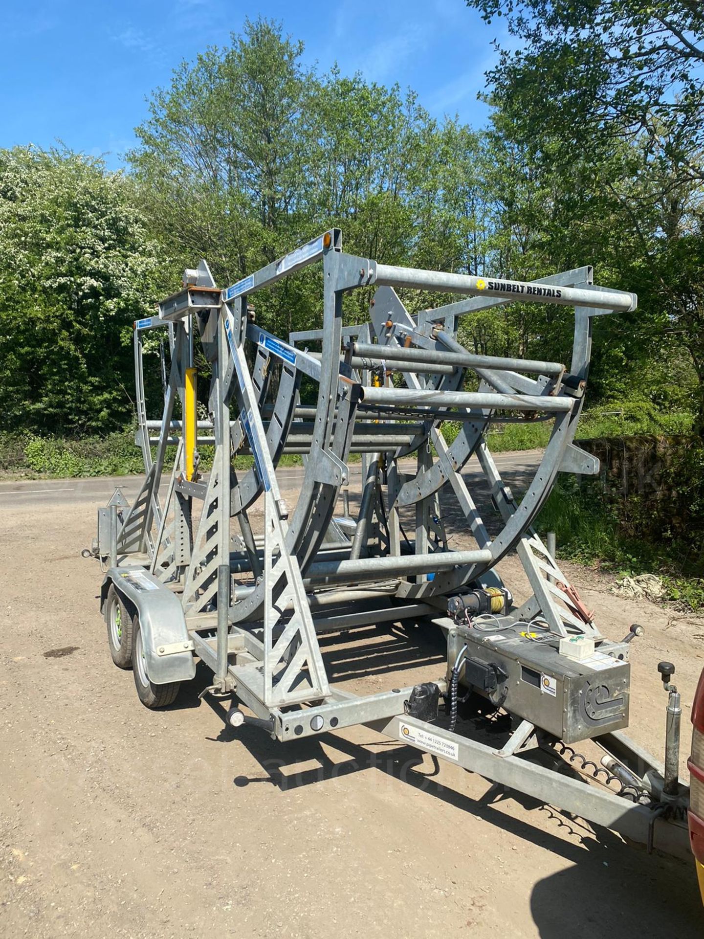 2014 TWIN AXLE PIPE TRAILER LTD HYPOWER 500, ALL WORKS, TOWS WELL *PLUS VAT* - Image 10 of 14