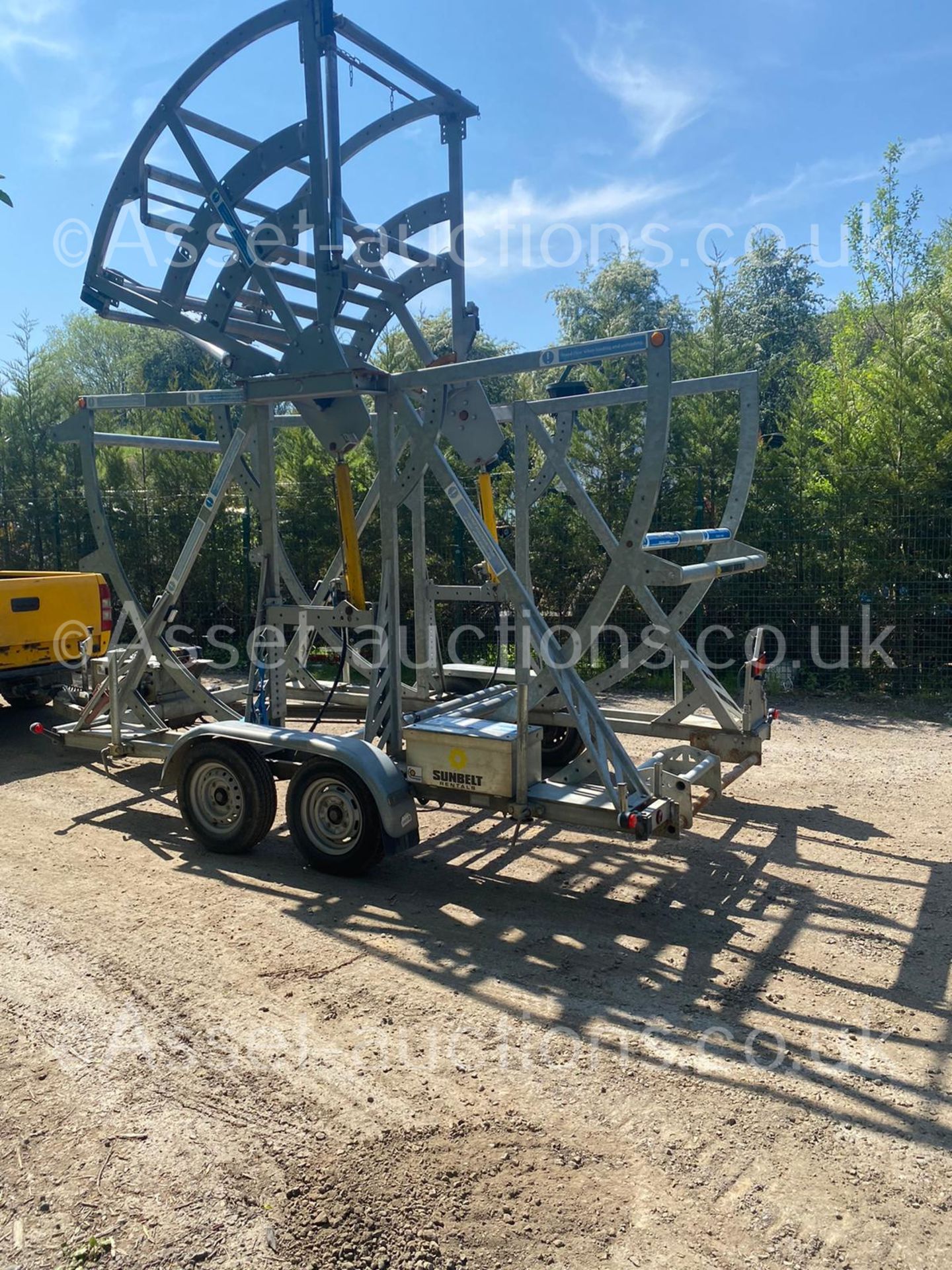 2014 TWIN AXLE PIPE TRAILER LTD HYPOWER 500, ALL WORKS, TOWS WELL *PLUS VAT* - Image 5 of 14