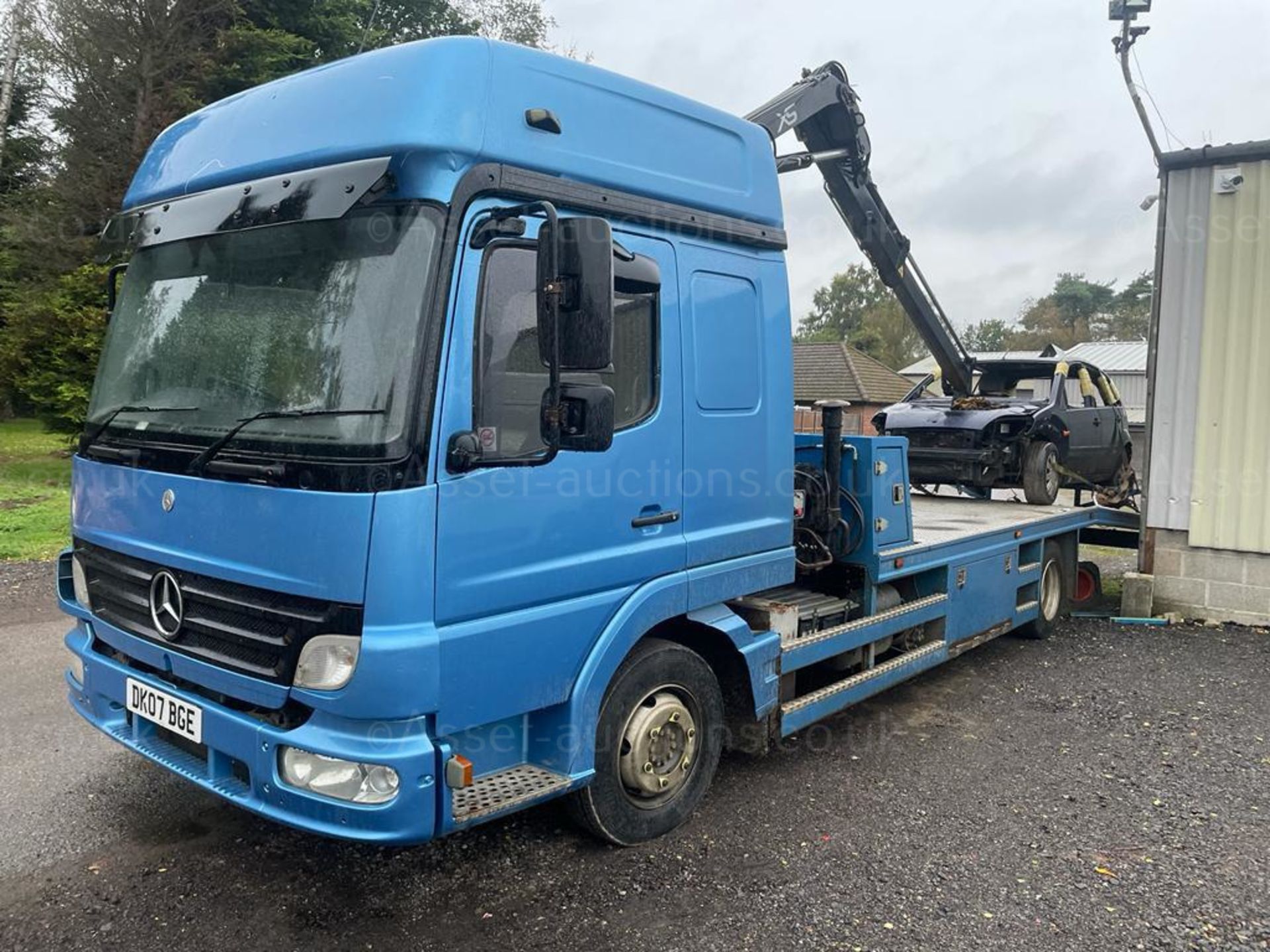 2007 (07) MERCEDES ATEGO 7.5 ton HIAB RECOVERY TRUCK, IDEAL FOR BANGER RACING *NO VAT* - Image 3 of 9