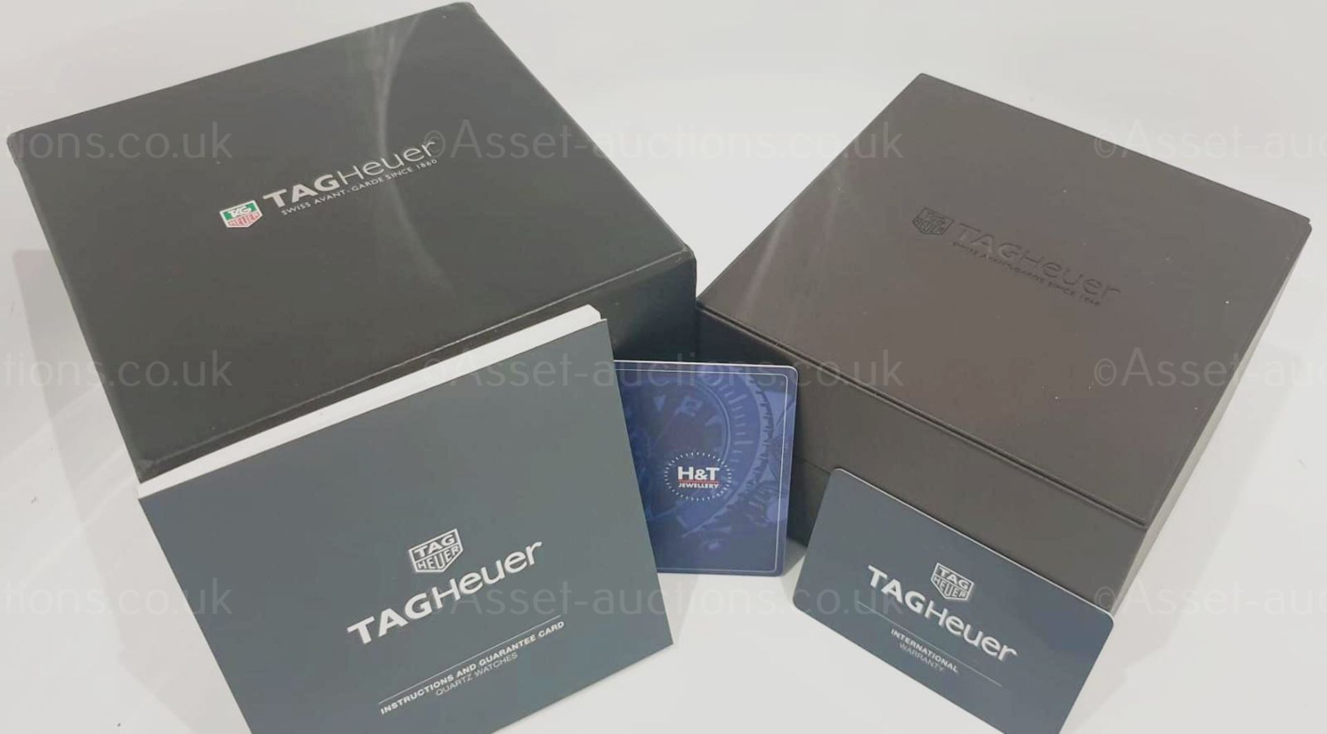 TAG HEUER MONACO MENS BLACK WATCH WITH BOX & GUARANTEE CARD *NO VAT* - Image 9 of 9