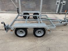 3000kg Trailer Chassis - Knott - 2.1m x 1.8m - Tipping, Plant, Generator *PLUS VAT*