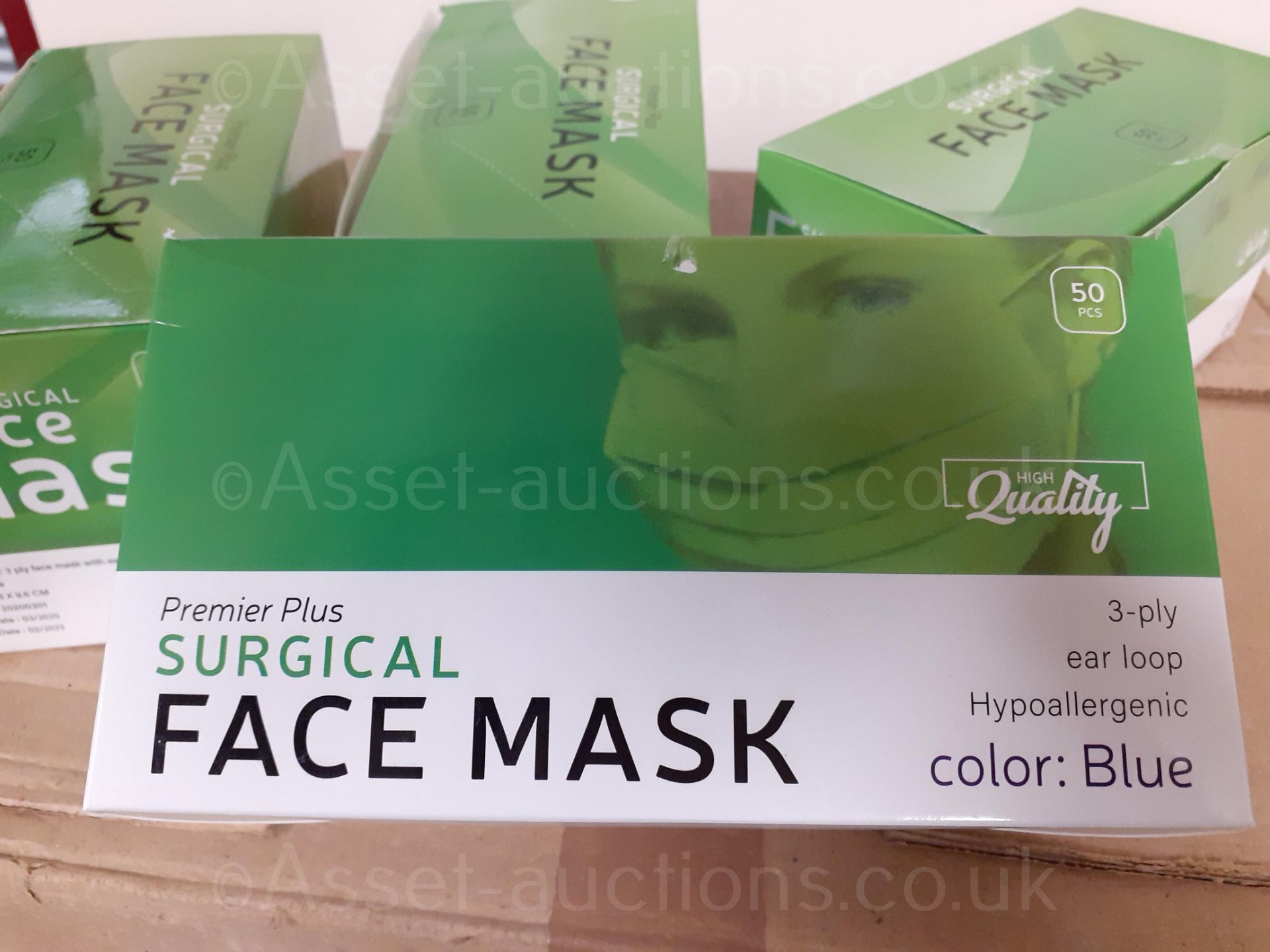 SURGICAL FACE MASKS - YOU'RE ONLY BIDDING FOR ONE CARTON OF 40 BOXES, EACH BOX = 50 MASKS 2000 TOTAL - Image 4 of 6