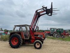 ZETOR CRYSTAL 8011 LOADER TRACTOR WITH FRONT LOADER, BALE SPIKE AND REAR WEIGHT, CABBED *PLUS VAT*