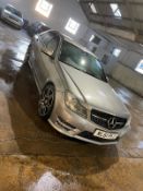 2011 MERCEDES-BENZ C220 SPORT CDI BLUEEFFI-CY A SILVER SALOON, 2.2 DIESEL, 102,703 MILES *NO VAT*