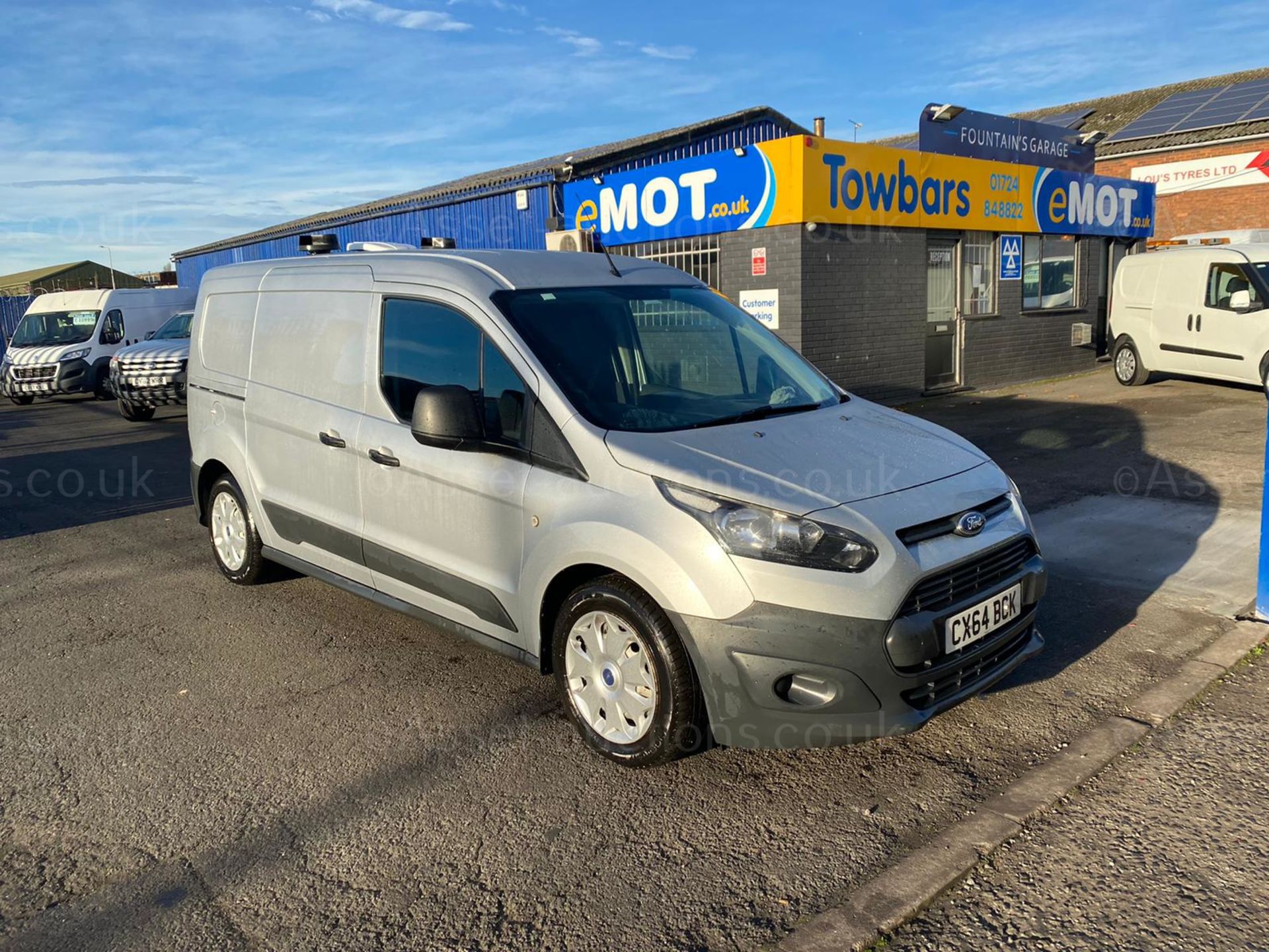 2014/64 FORD TRANSIT CONNECT 240 SILVER LWB DOG VAN, 73K MILES WITH FSH, 2 LARGE DOG CAGES *PLUS VAT