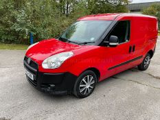 2013 FIAT DOBLO 16V MULTIJET RED PANEL VAN, LOW MILEAGE 29,599 MILES, 1.2 DIESEL *NO VAT*