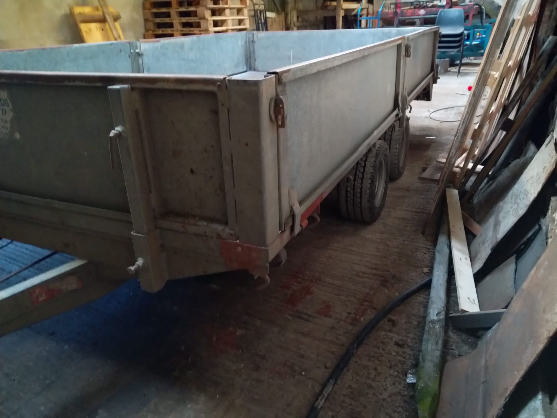 GRAHAM EDWARDS 12ft FLATBED TRAILER WITH RAMPS, FULLY GALVANIZED *NO VAT* - Image 5 of 6