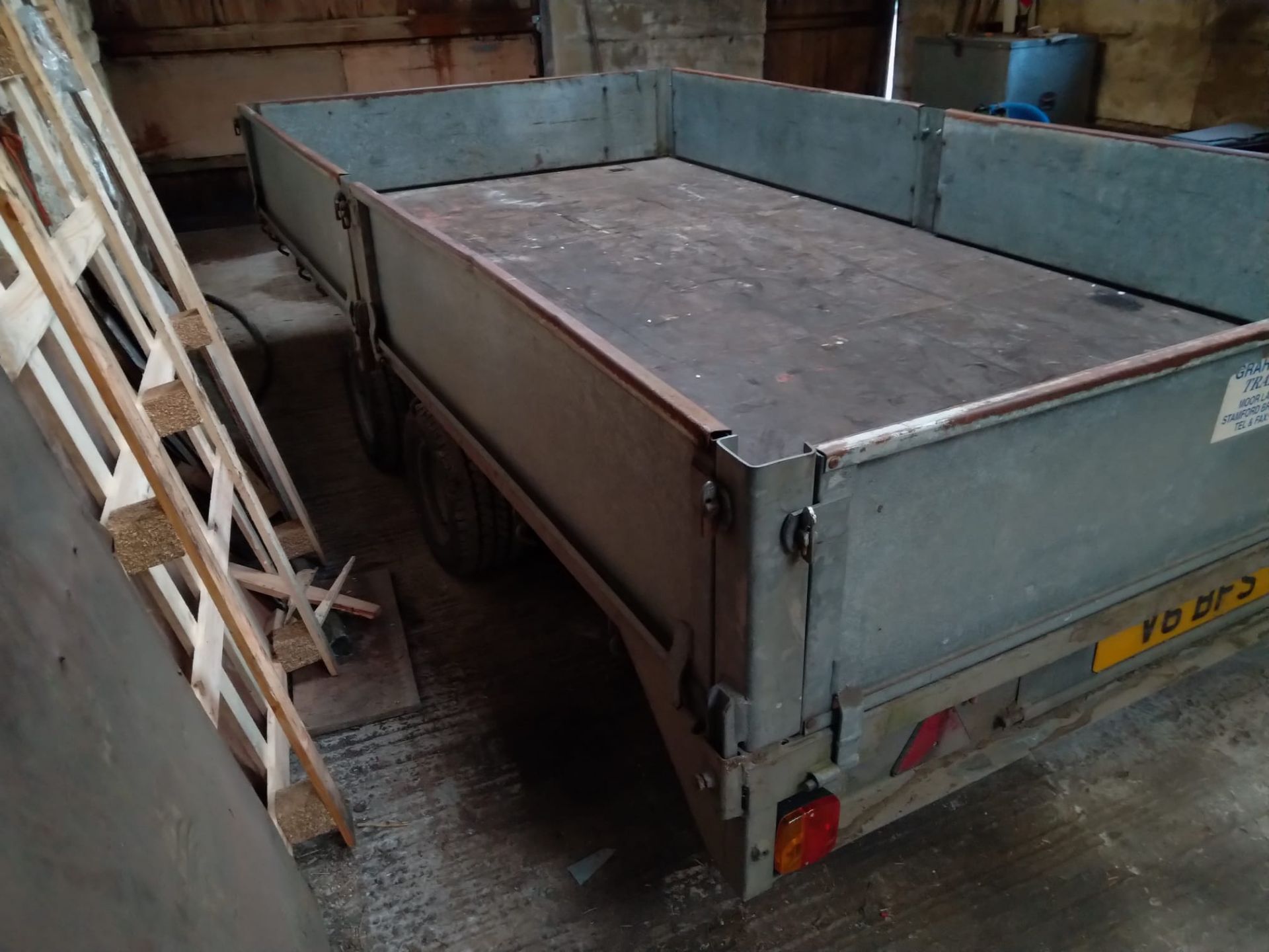 GRAHAM EDWARDS 12ft FLATBED TRAILER WITH RAMPS, FULLY GALVANIZED *NO VAT* - Image 4 of 6