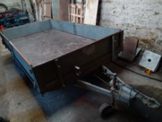 GRAHAM EDWARDS 12ft FLATBED TRAILER WITH RAMPS, FULLY GALVANIZED *NO VAT*