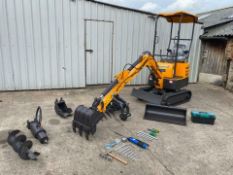 MINI EXCAVATOR RHINOCEROS XN08 SERIES 4+, BRAND NEW 2021, LATEST MODEL, CE MARKED, 3 BUCKETS